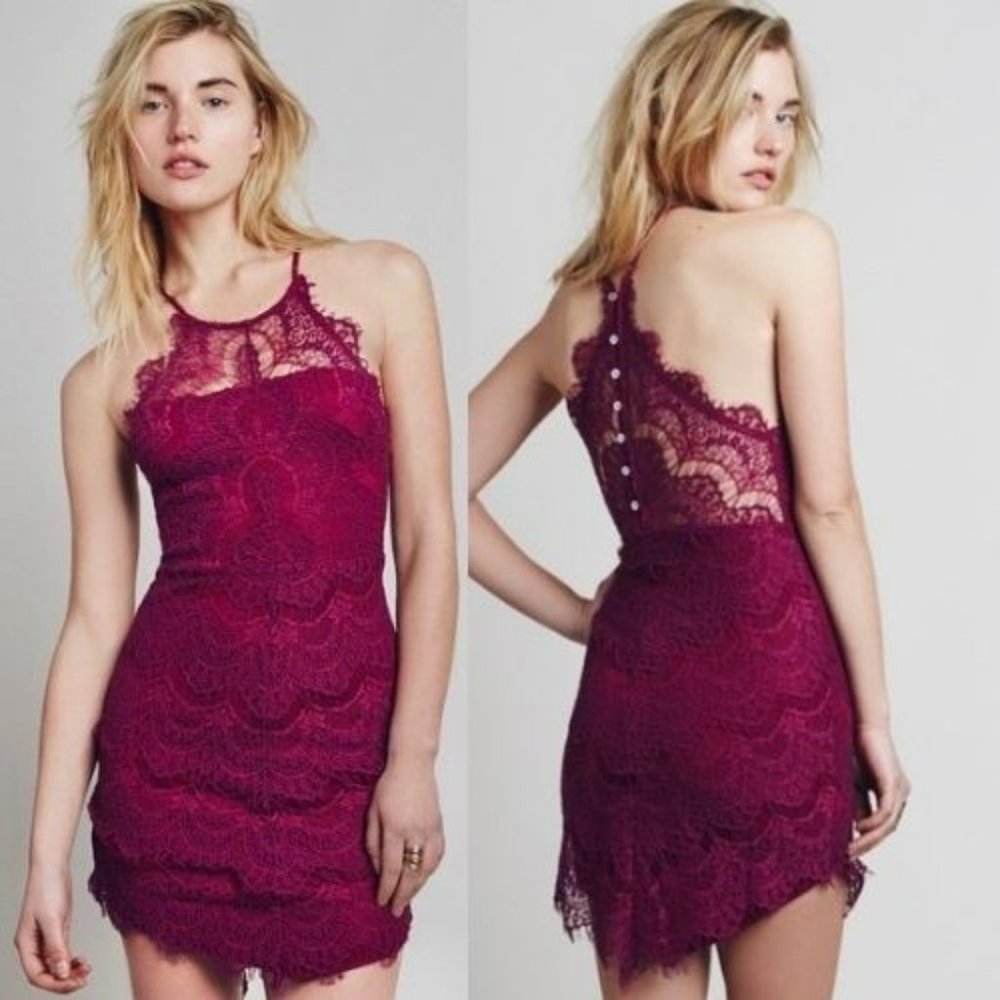 Free People Lace Bodycon Dress NWOT